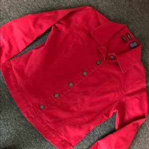 Red Denim jacket